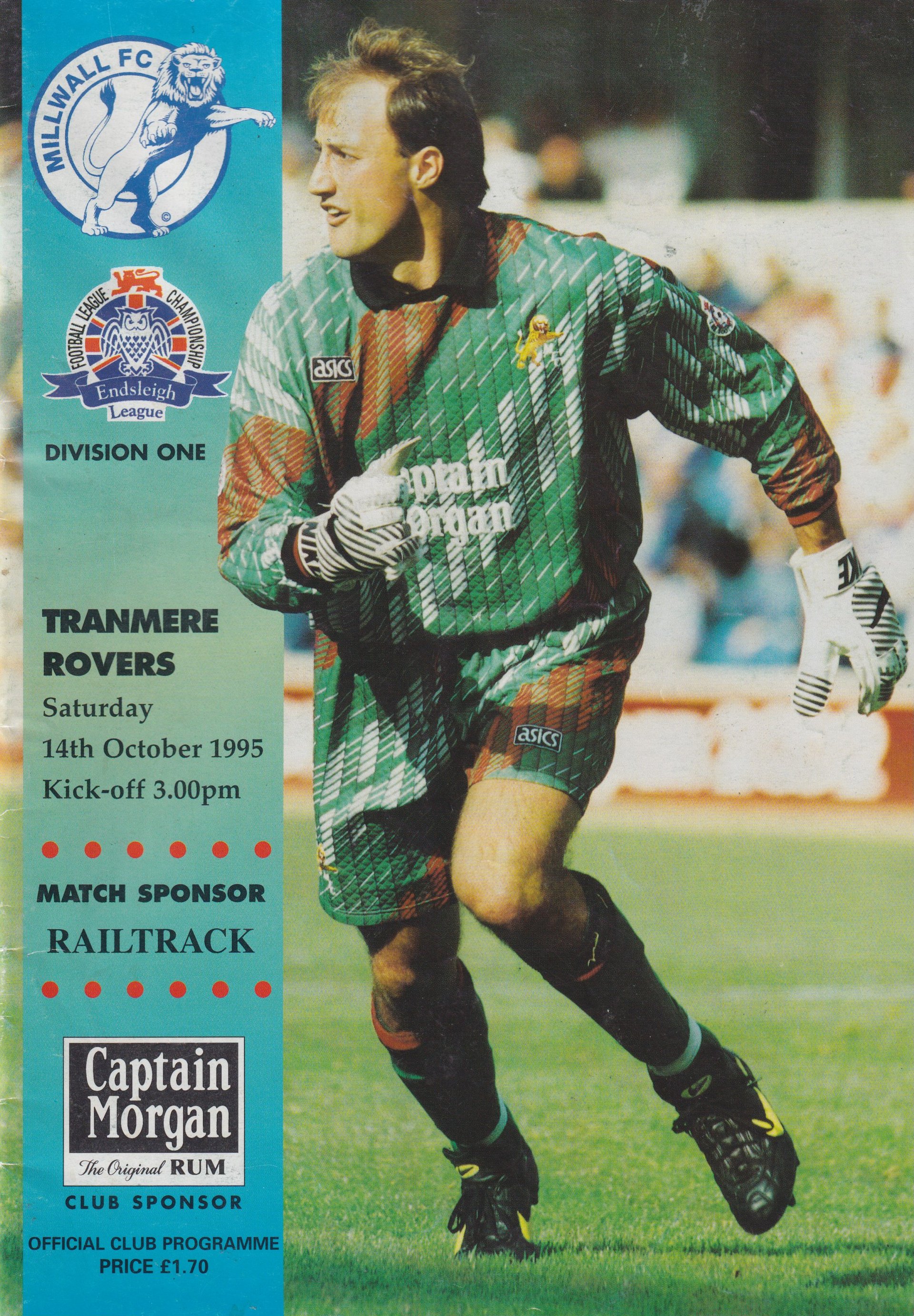 Millwall v Tranmere Rovers match programme